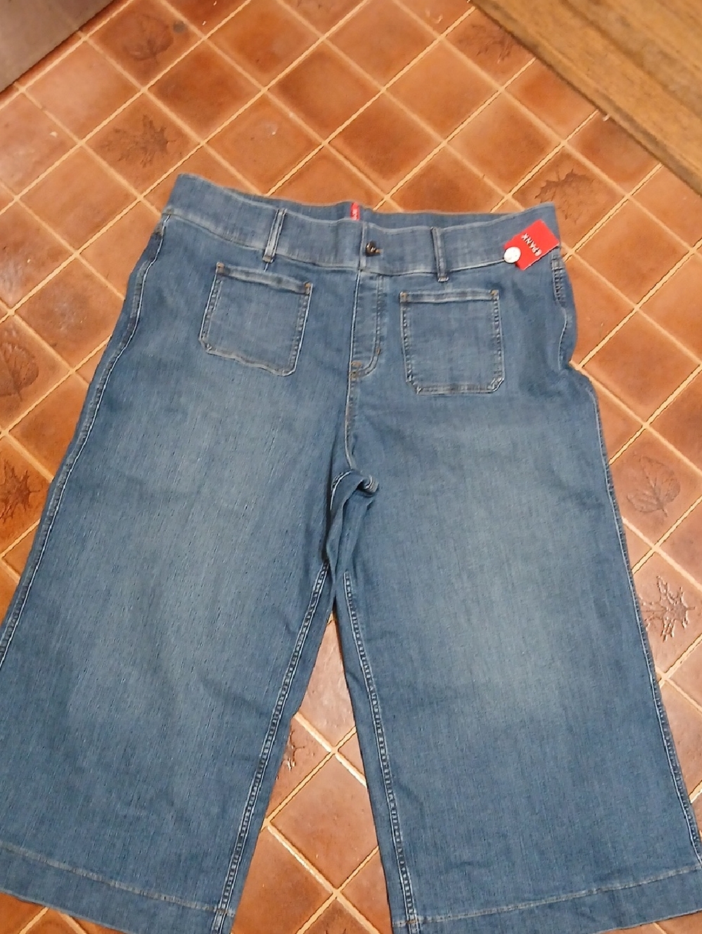 Spanx NwT Cropped Wide Leg Jeans
